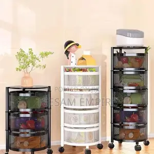 Multi-Layer Rotating Storage Rack