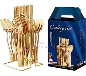 24pcs Gold Quality Cutlery Set Available