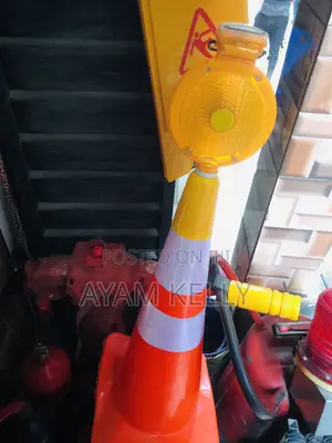 LED Warning Light Safety Solar Flashing Cone Light
