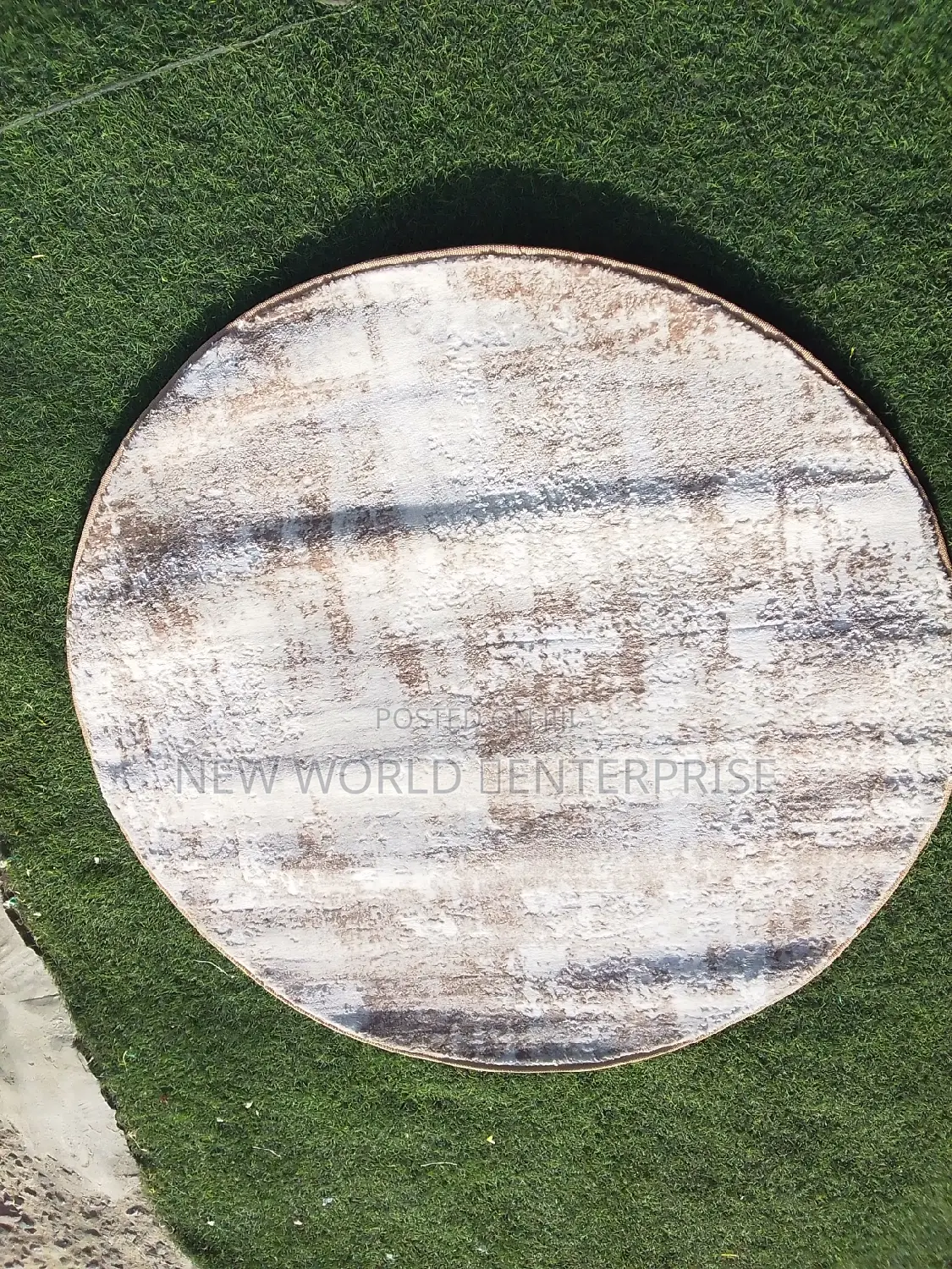 Modern Turkish Round Centre Rug