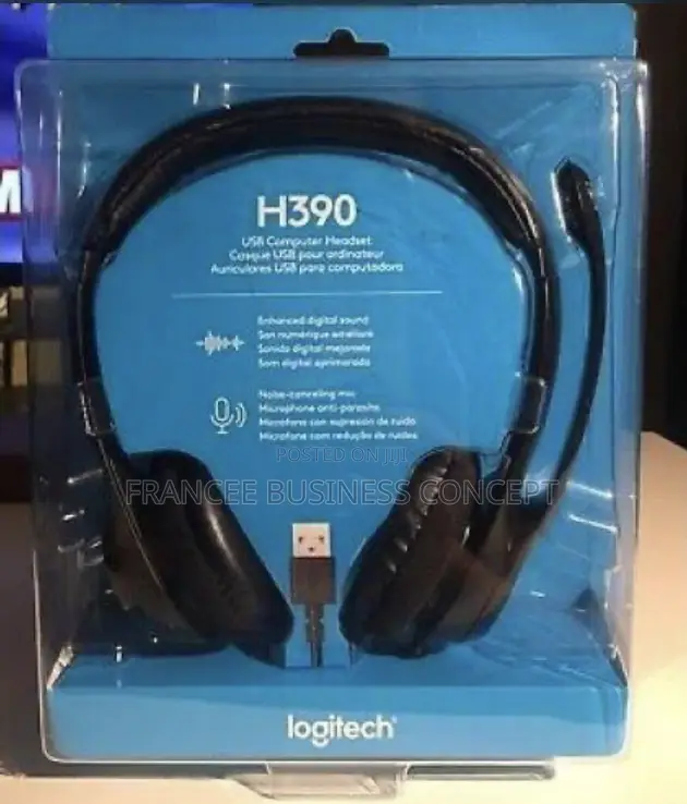 Logitech H390 USB Headset With Noise-Cancellation