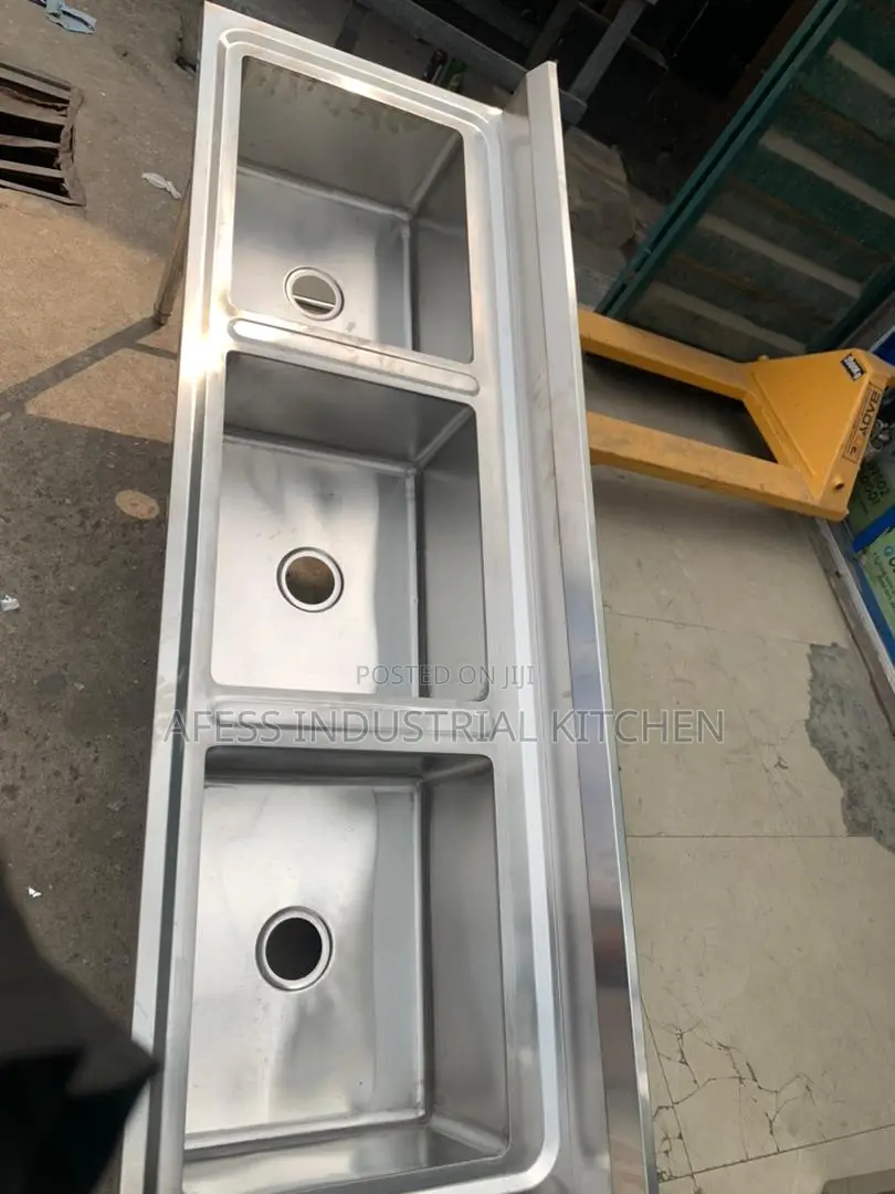 Industrial Triple Sink