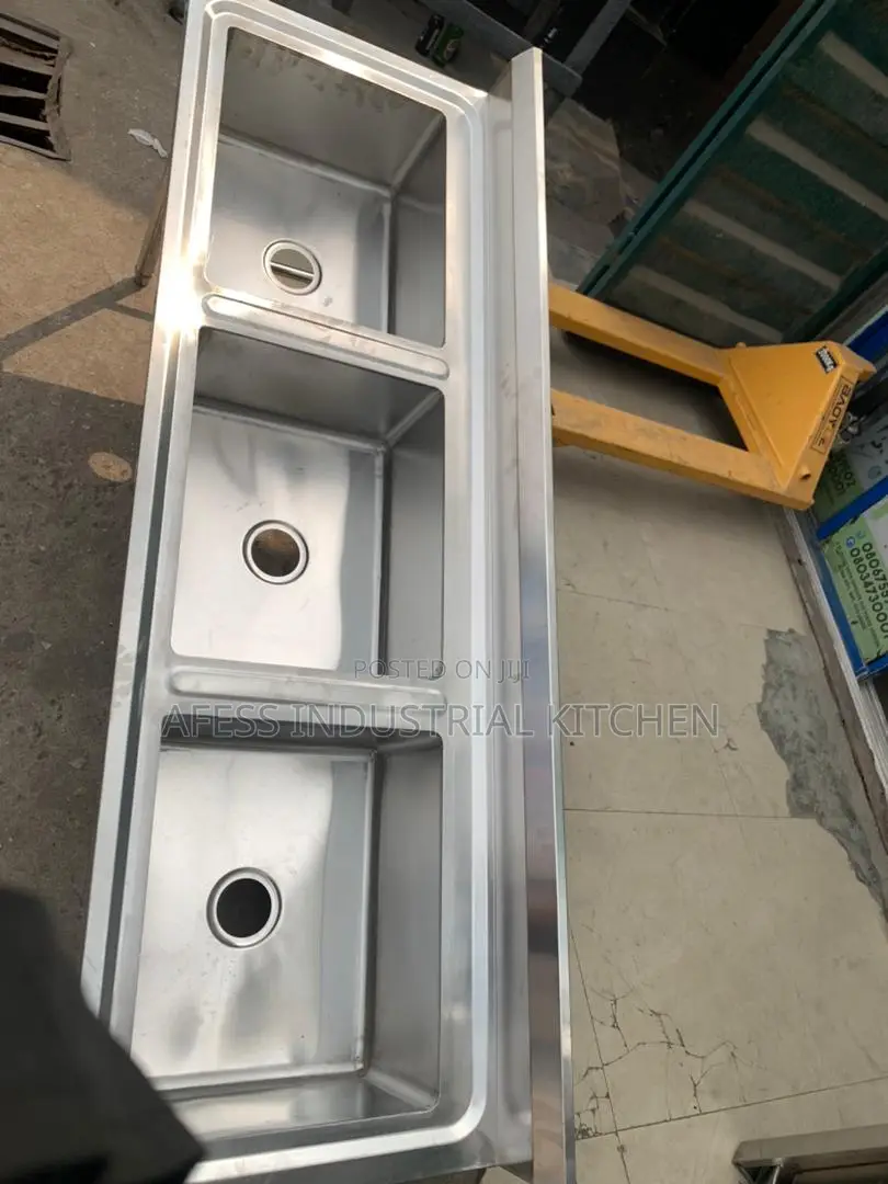 Industrial Triple Sink