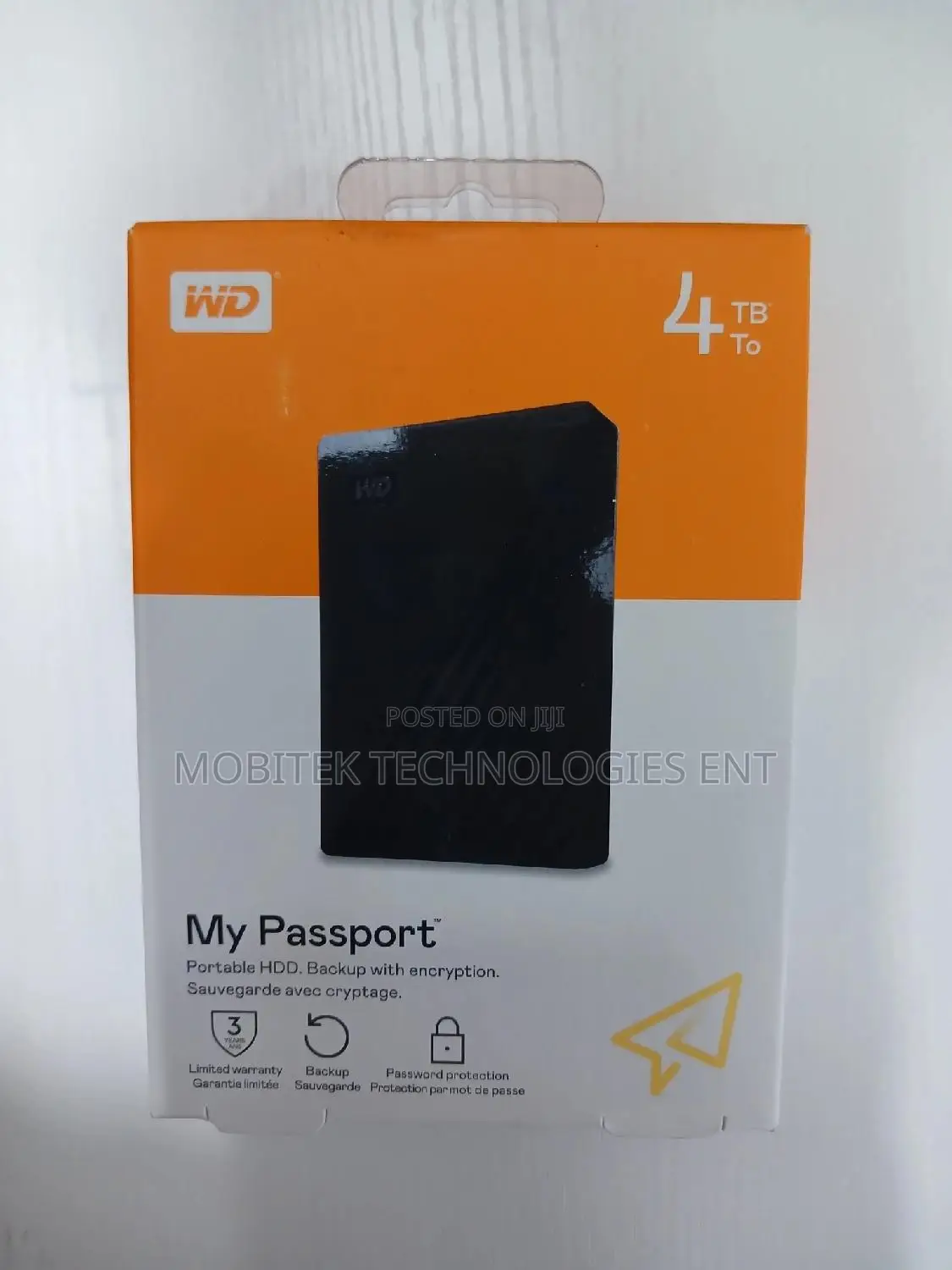 4tb Wd My Passport External Portable Storage Hard Drive