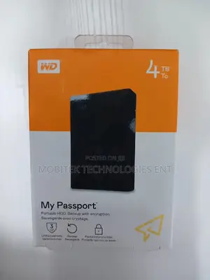 4tb Wd My Passport External Portable Storage Hard Drive