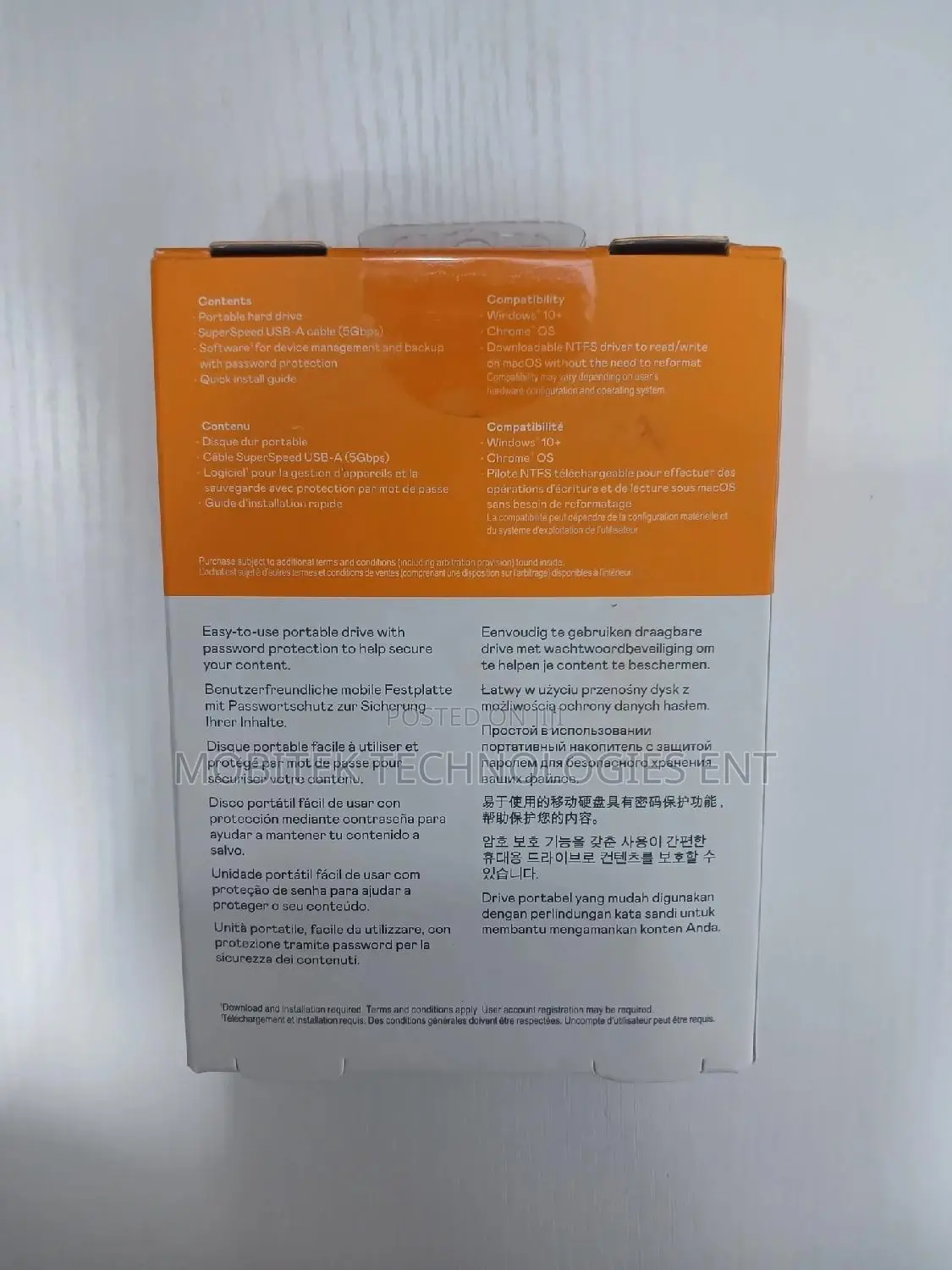 4tb Wd My Passport External Portable Storage Hard Drive