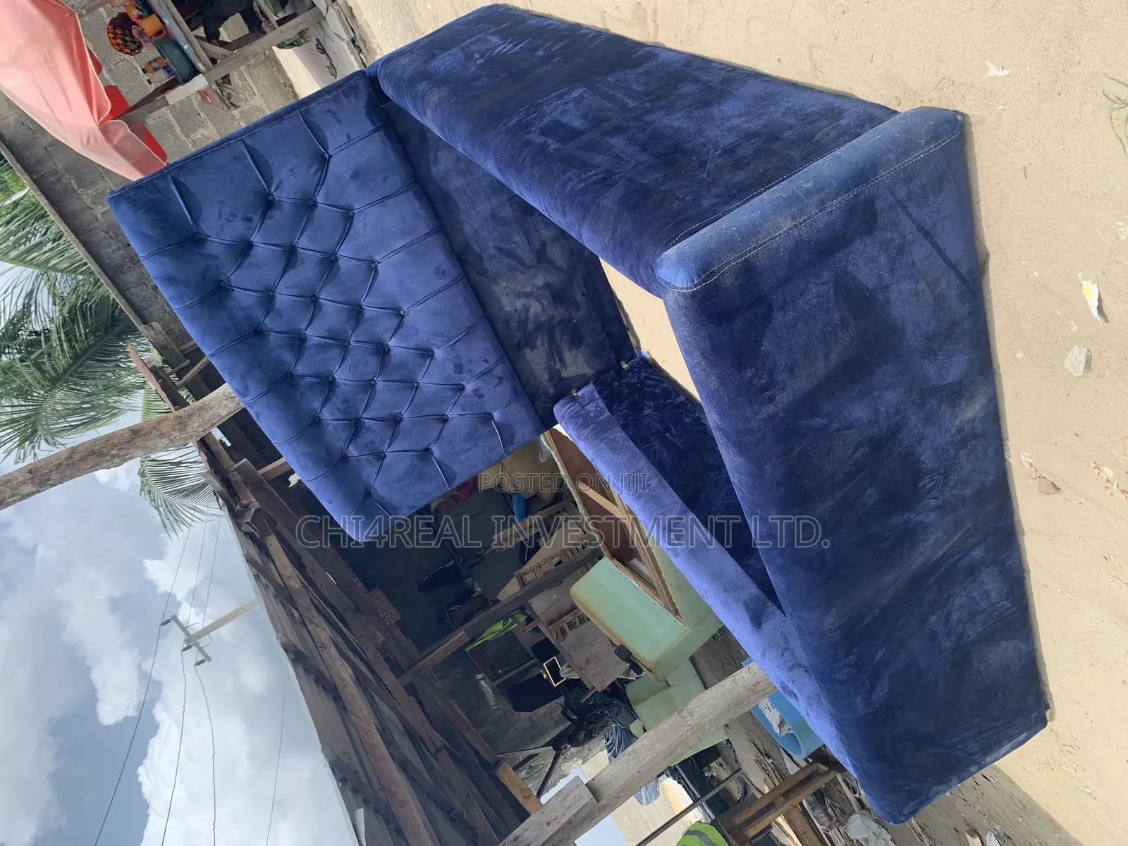 4.5 By 6 Solid Fabric Bedframe