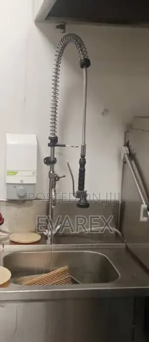 Industrial Kitchen Sink Mixer Tap, Adjustable Long Neck.