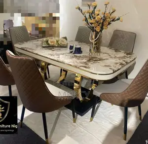 Dining Marble Top With 6 Chairs