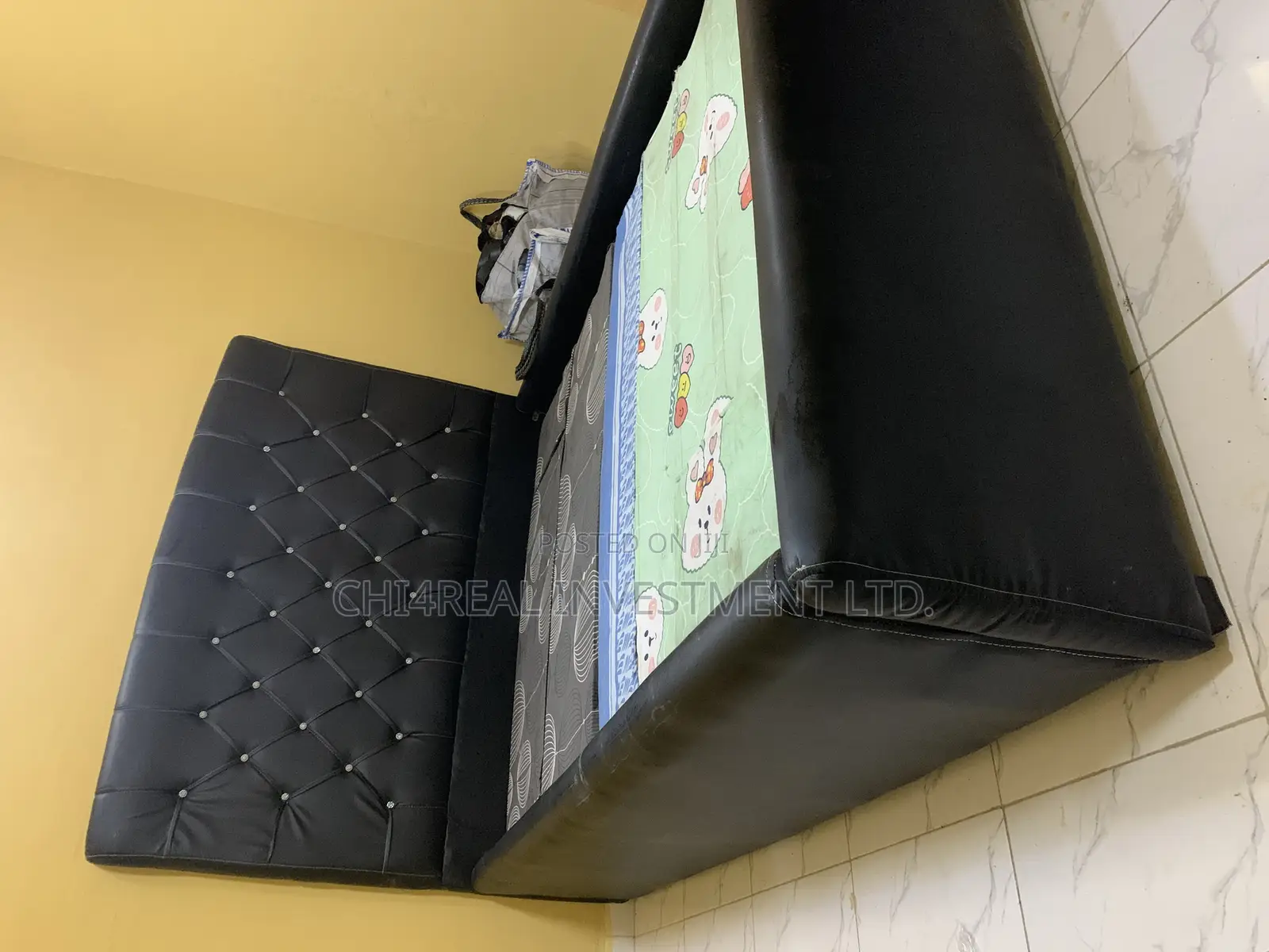 4.5 by 6 Quality Leather Bedframe