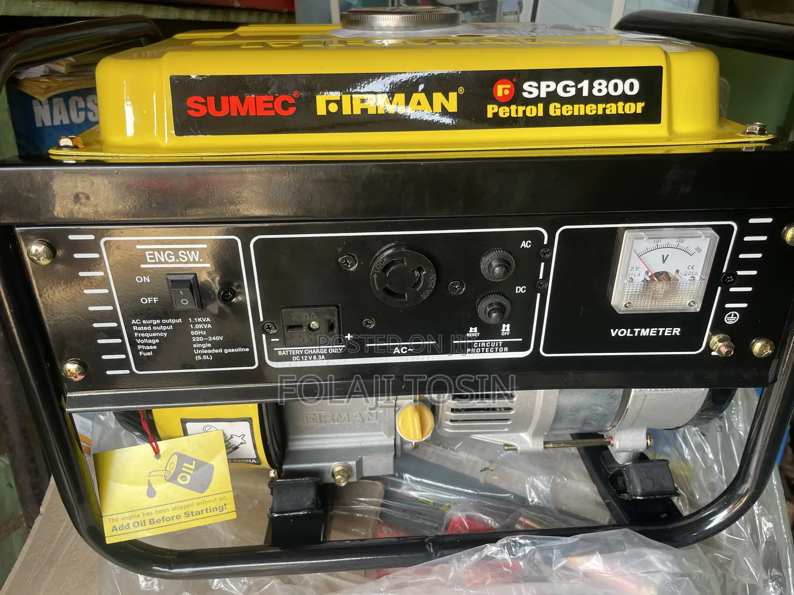 Sumecfirman Spg1800 1.1kva Generator