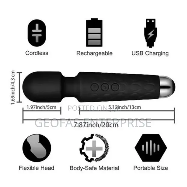 20 Mode - Powerful Rechargeable Magic Wand Clitoris Vibrator for sale -  Geofas Enterprise  Price:  49,500 on Jiji.ng [Lekki]