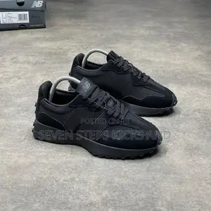 High Quality New Balance 327 Triple Black Luxury Sneakers