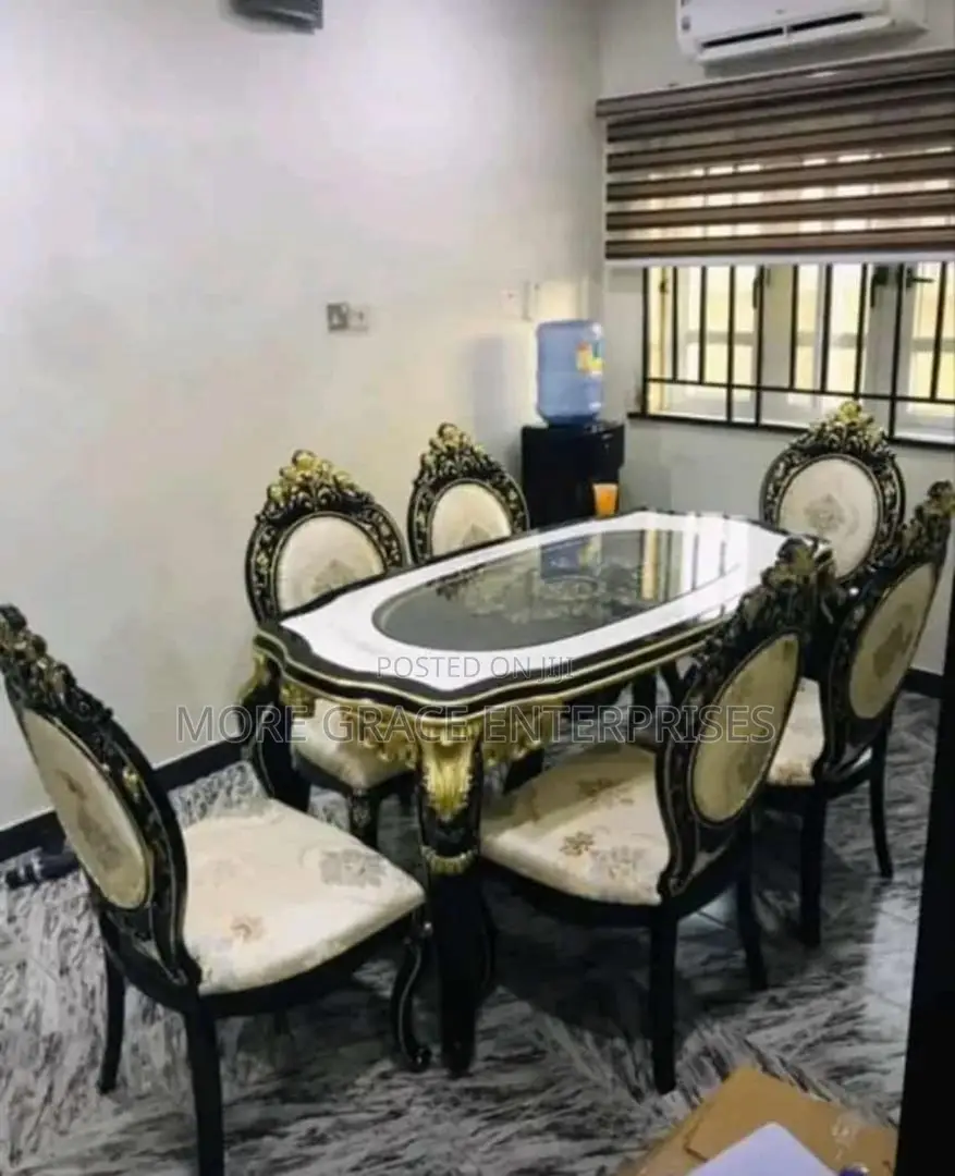 Imported Royal Dining Table and 6 Chairs for Dining Room.