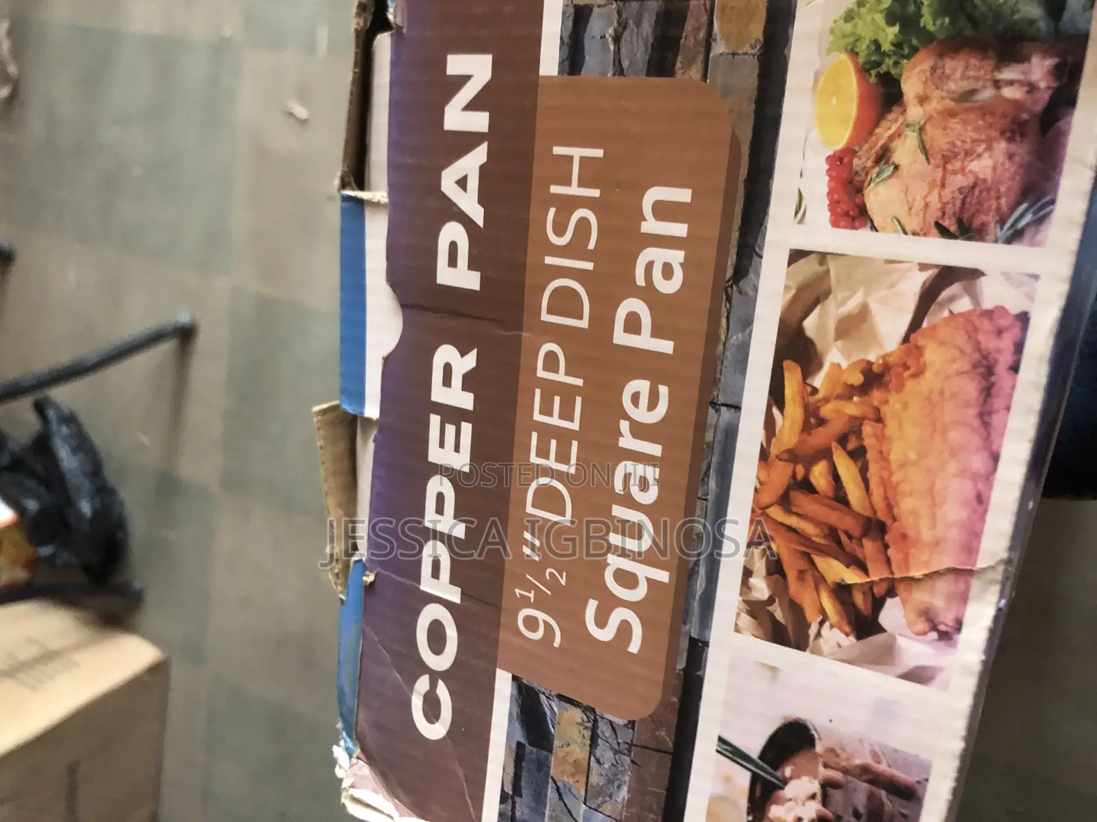 Copper Square Pan With Sieve