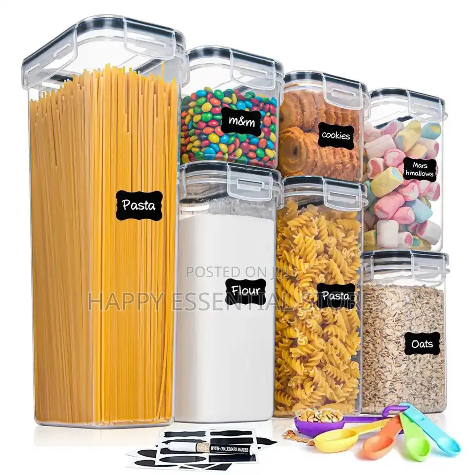 7pcs Set Kitchen Food Storage Box Container Set Pantry