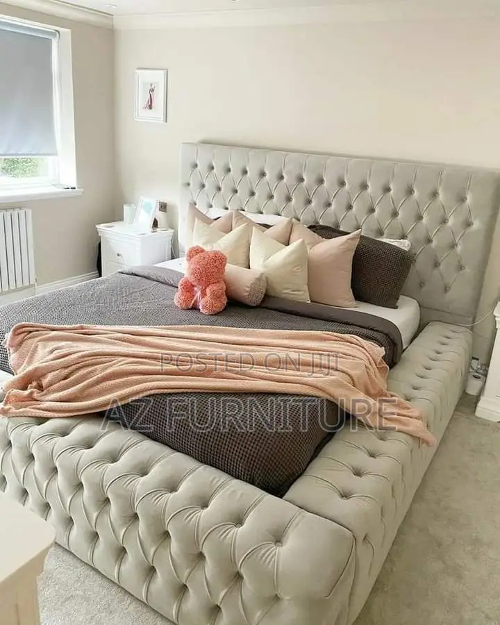 6 by 6 Tufted Button Bedframe
