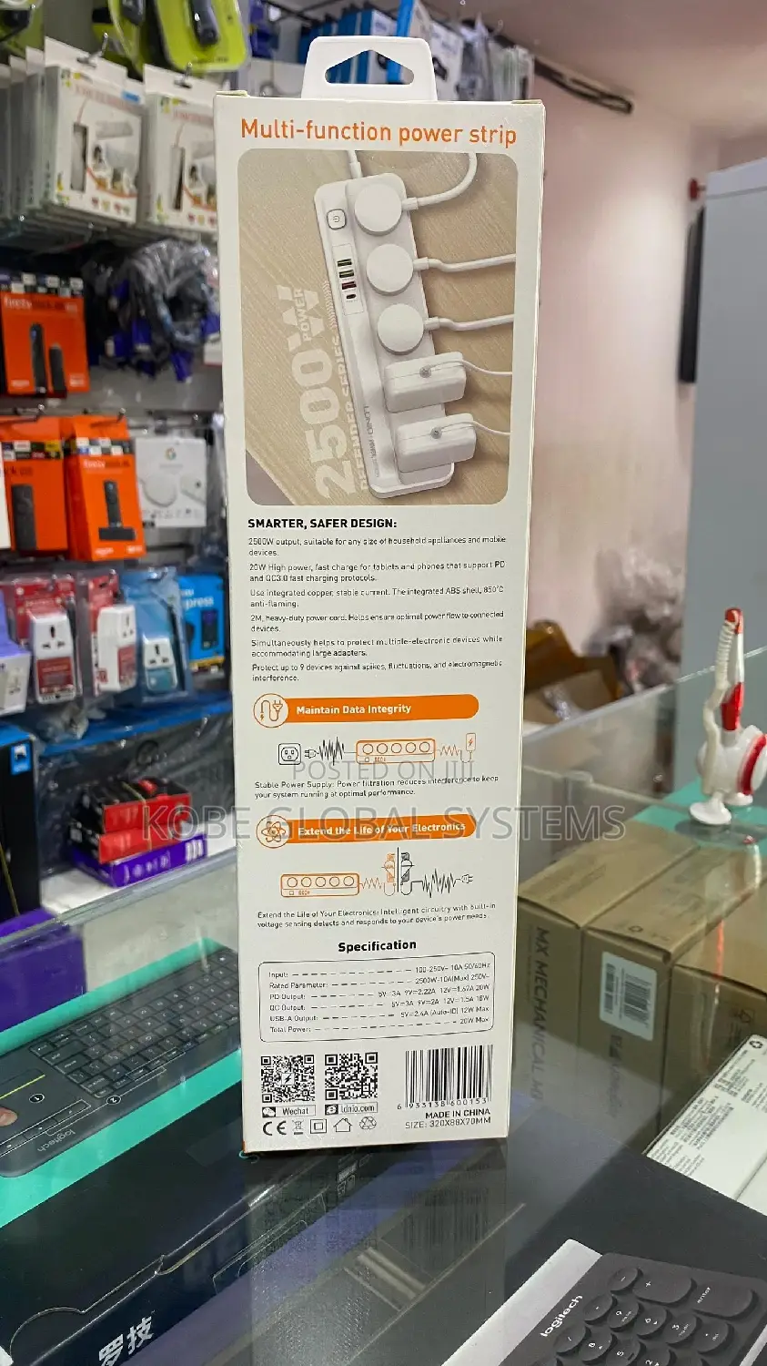 Ldnio 5 Power Socket 2500watts SC5614