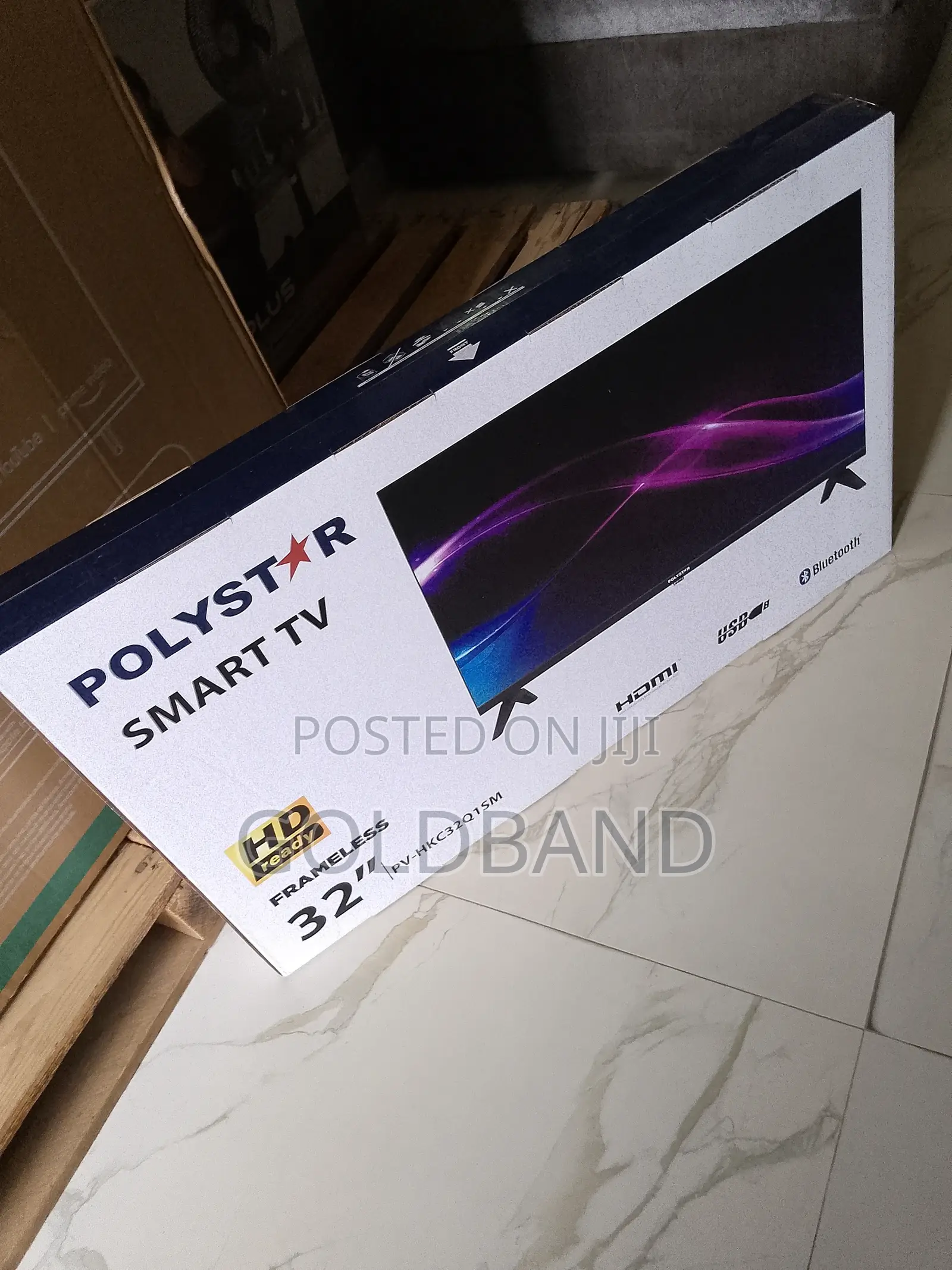 Durable 32" Polystar Smart Tv- Frameless