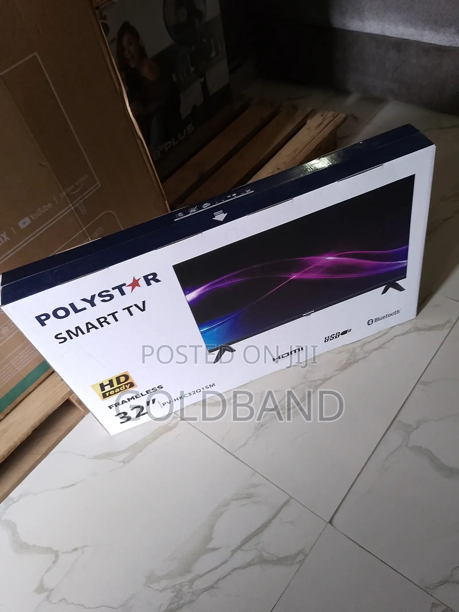 Efficient 32" Polystar Smart Tv- Frameless