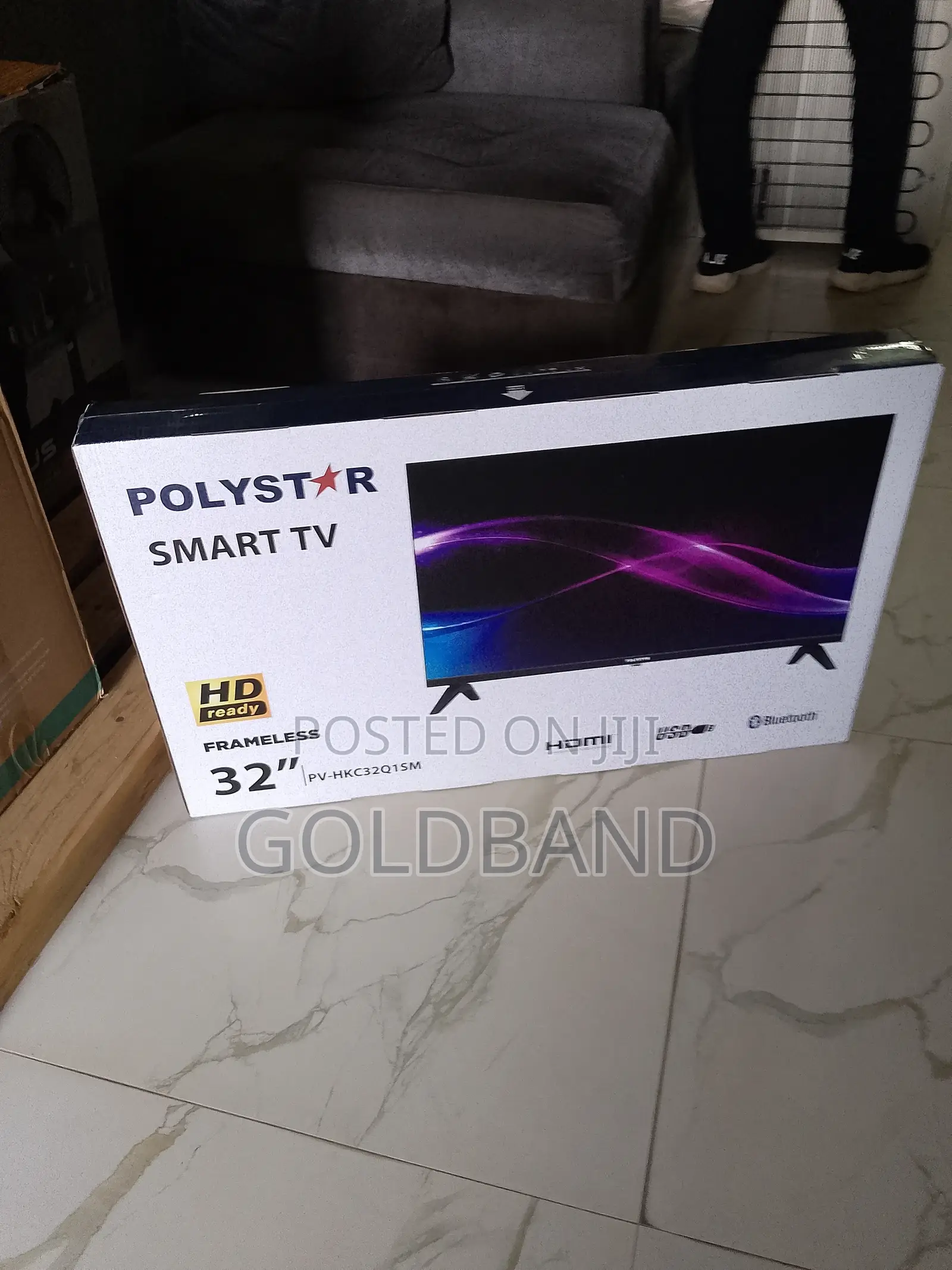 New Polystar 32" Smart Tv- Frameless