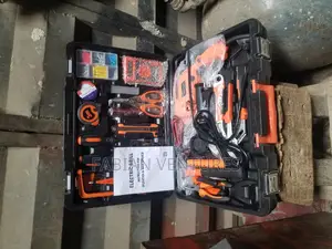 Set of Tools Box With Drilling Machine