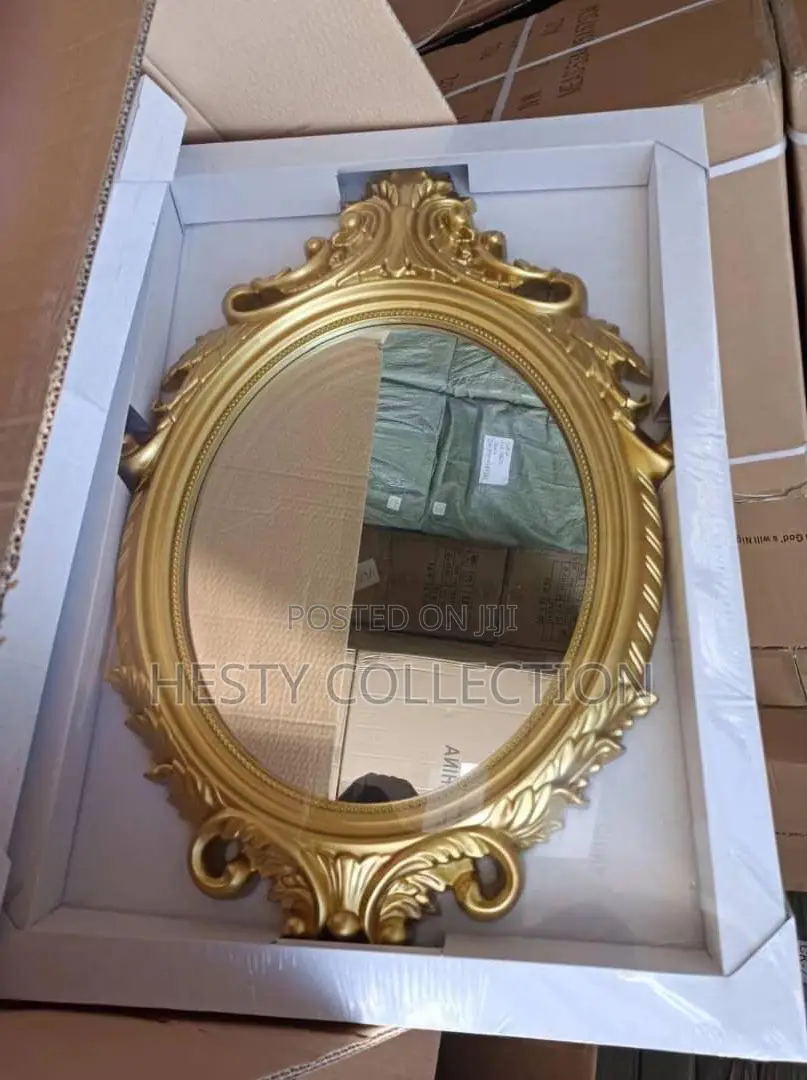 Gold Mirror Fancy Wall Decor