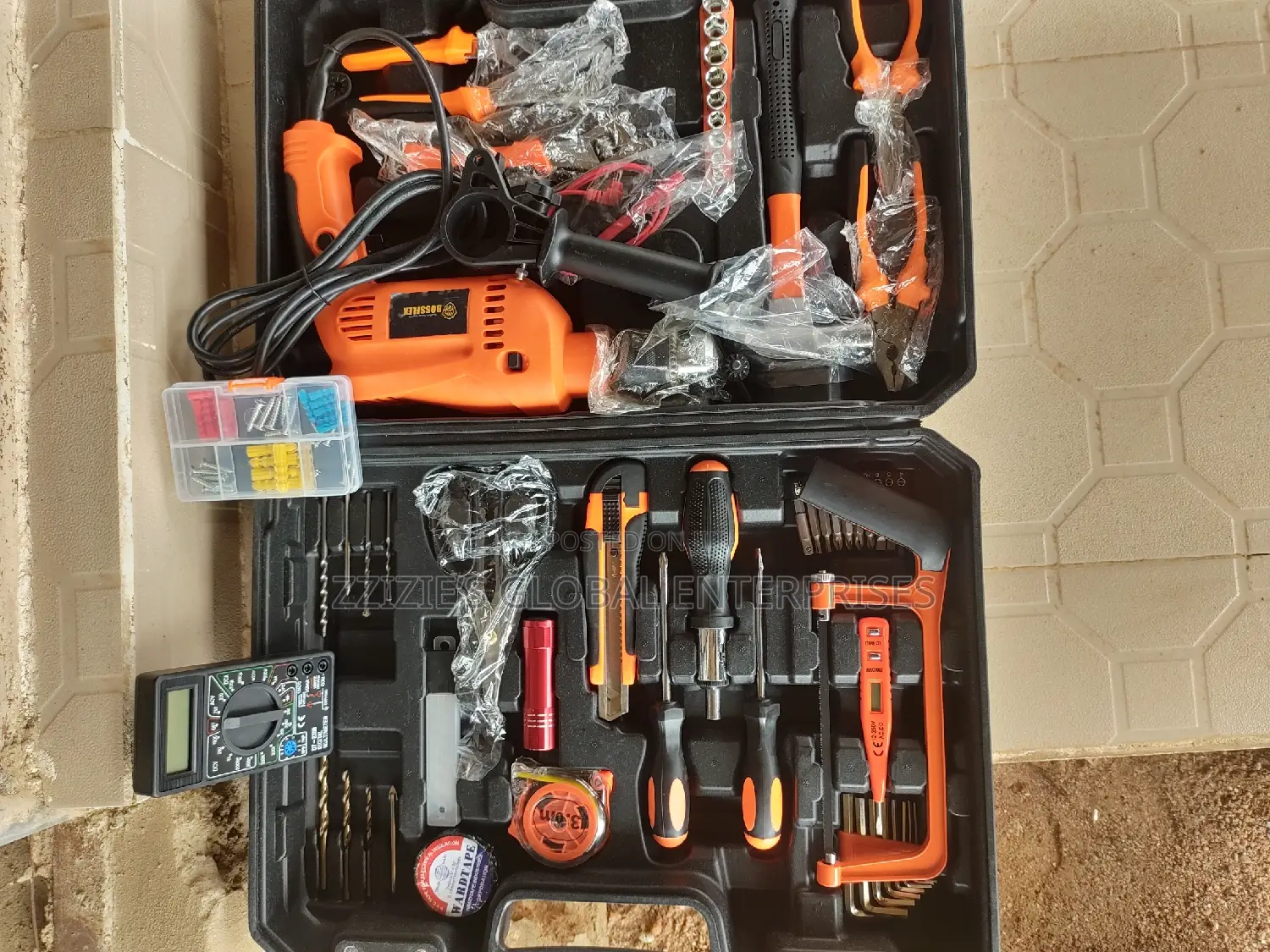Electric Impact Drill With Tools