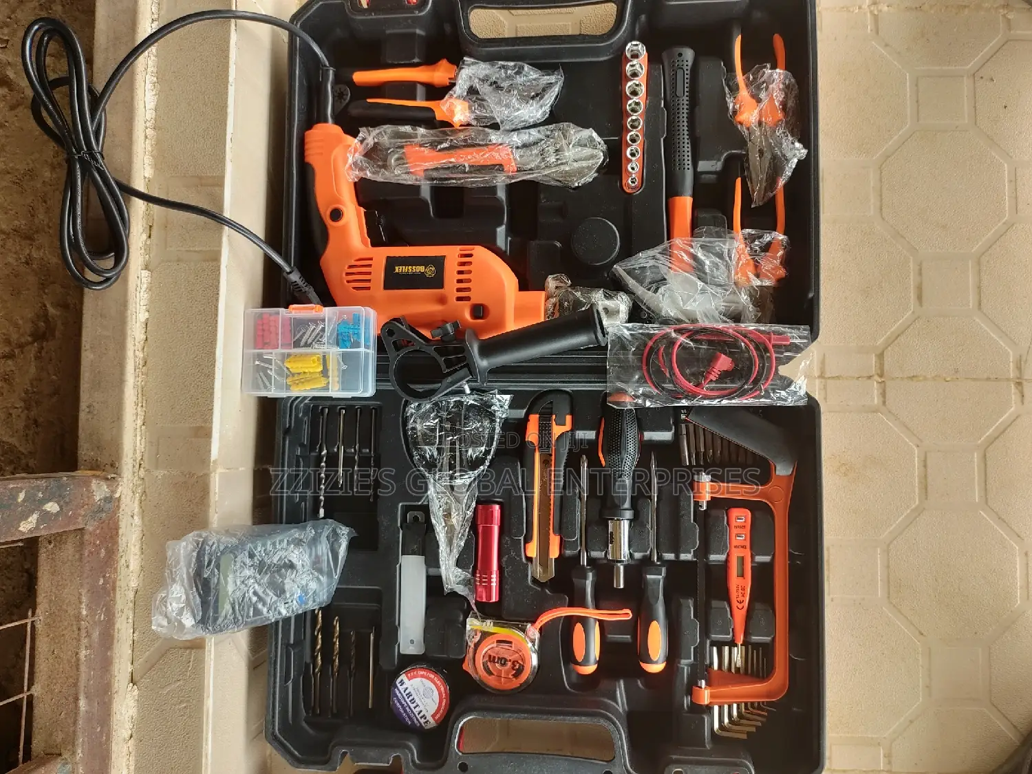 Electric Impact Drill With Tools