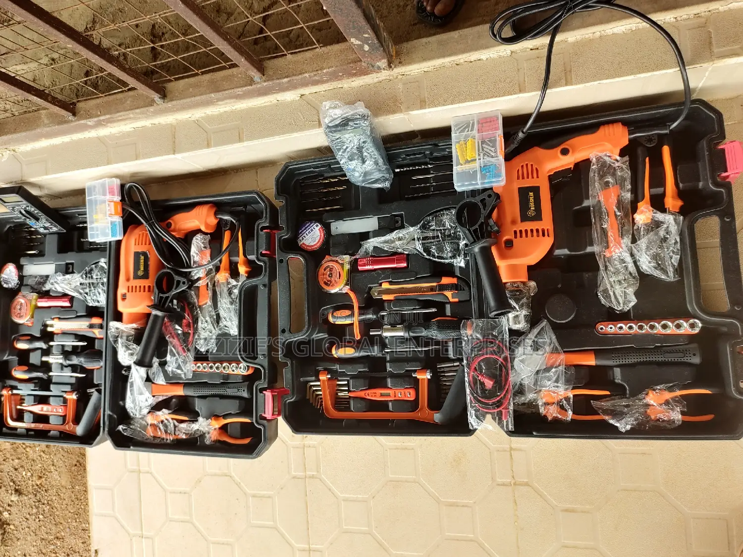 Electric Impact Drill With Tools
