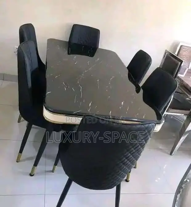 Marble Dining Set By 6 Chairs