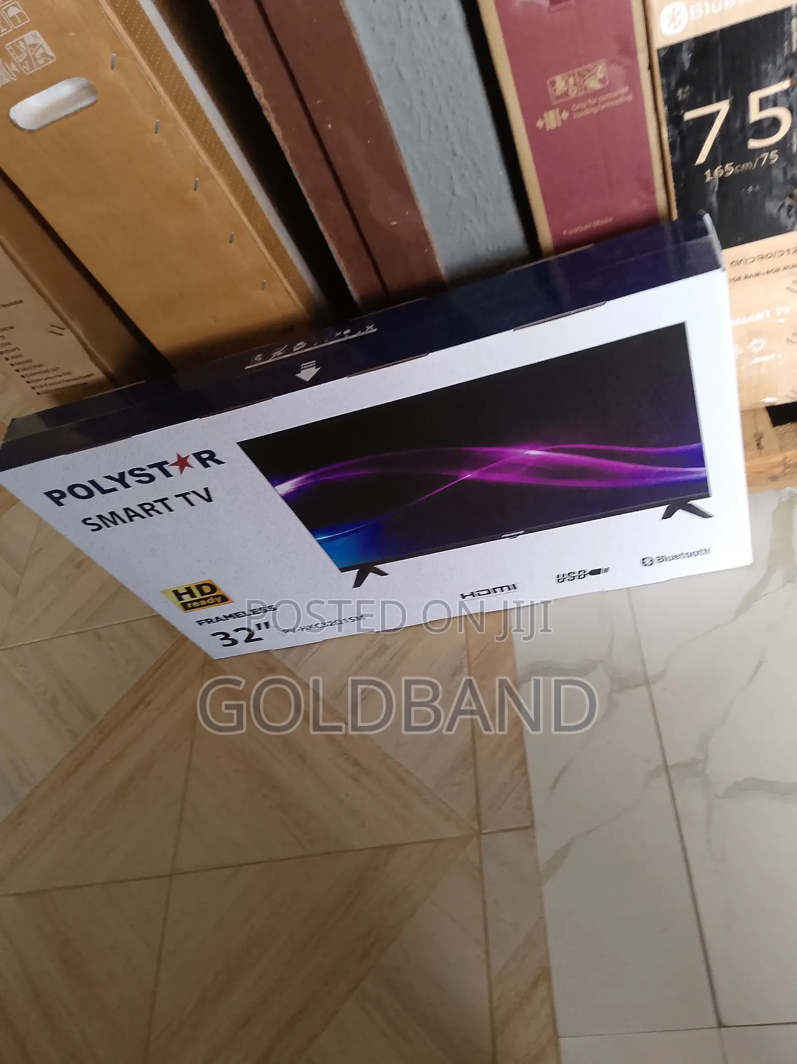 Polystar 32" Smart TV (Frameless) + Internet Access