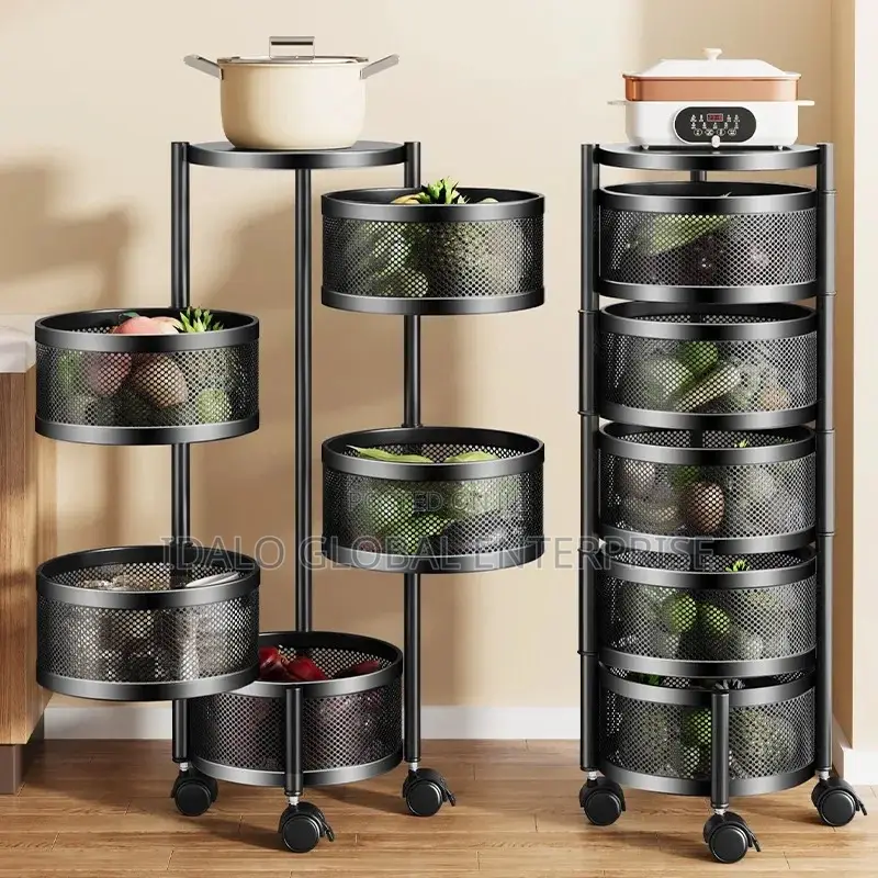 5tier Storage Trolley Rack