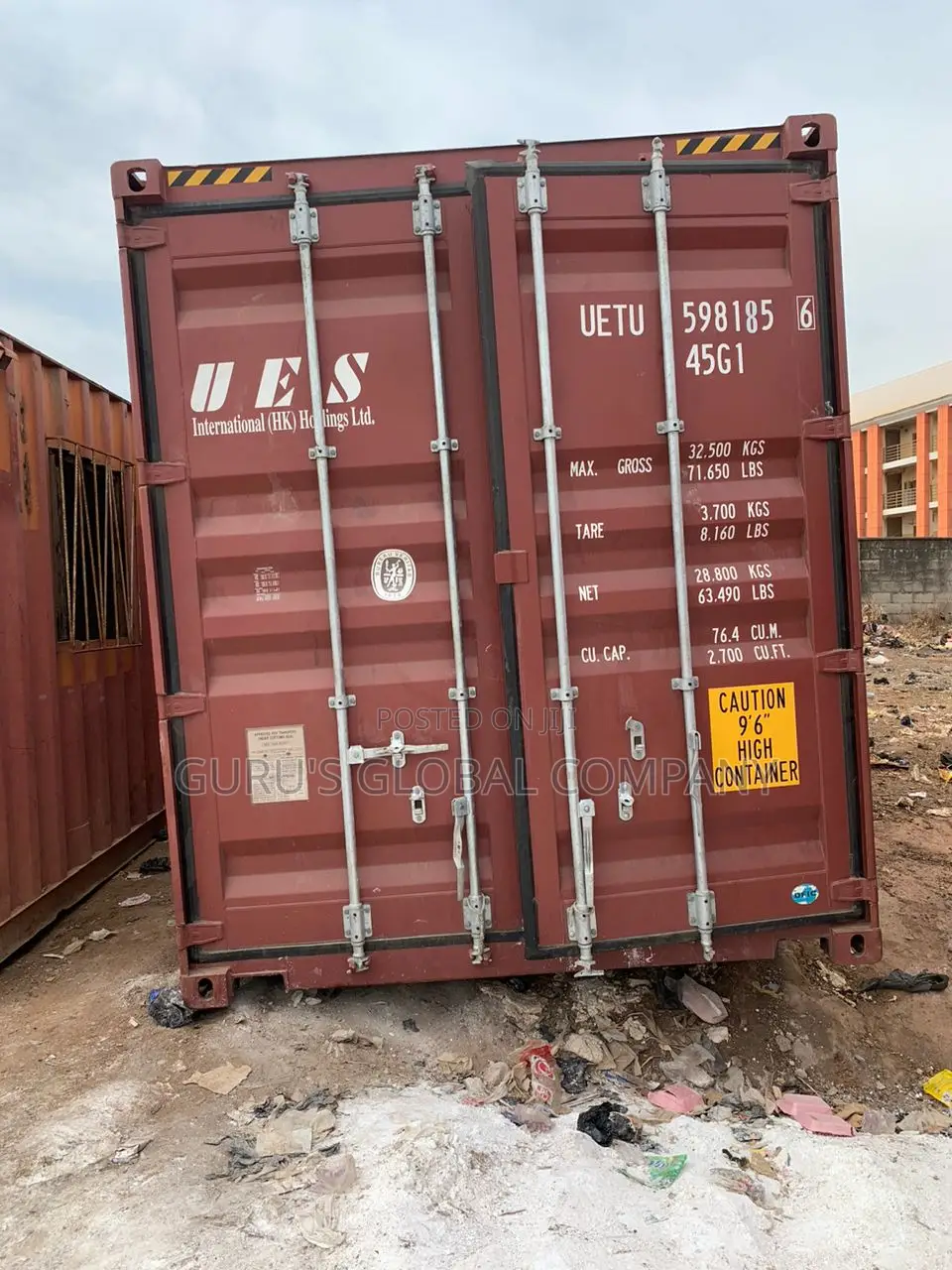 40ft Palatial New Foreign Container