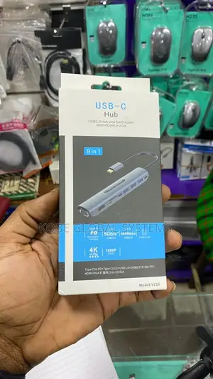 USB Type C Hub V216 9 in 1