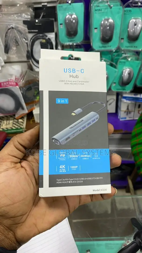 USB Type C Hub V216 9 in 1