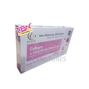 duozi collagen glutathione +C SUPPLEMENT , BENEFITS : a beauty-focused capsule designed to support skin whitening, anti-aging, and overall vitality. It combines collagen peptides with vitamin C (and often Duozi Collagen + Glutathione +
