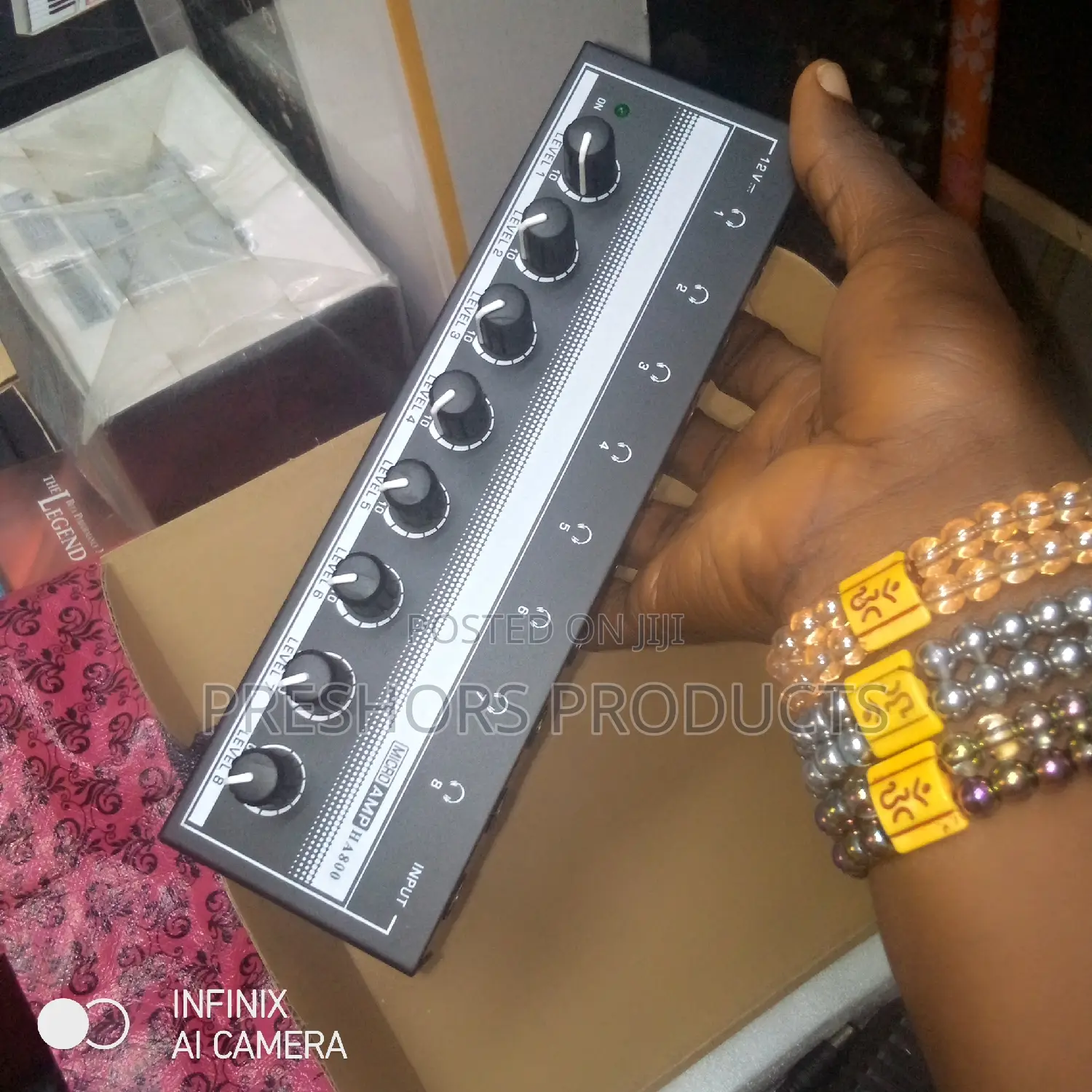 8 Channels Preshors Headphone Amplifier