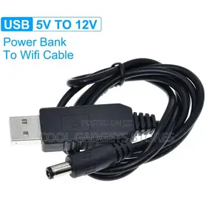 5v to 12v Router Usb Cable Compatible With Power Bank