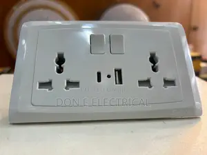 13a Double Socket Type C Nd Usb Pot