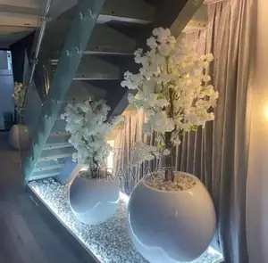 Artificial Plant With Fiber Pot