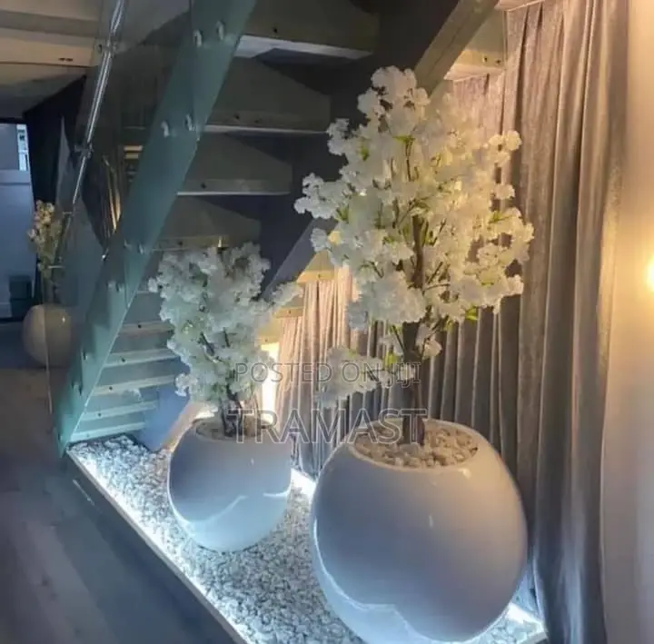 Artificial Plant With Fiber Pot