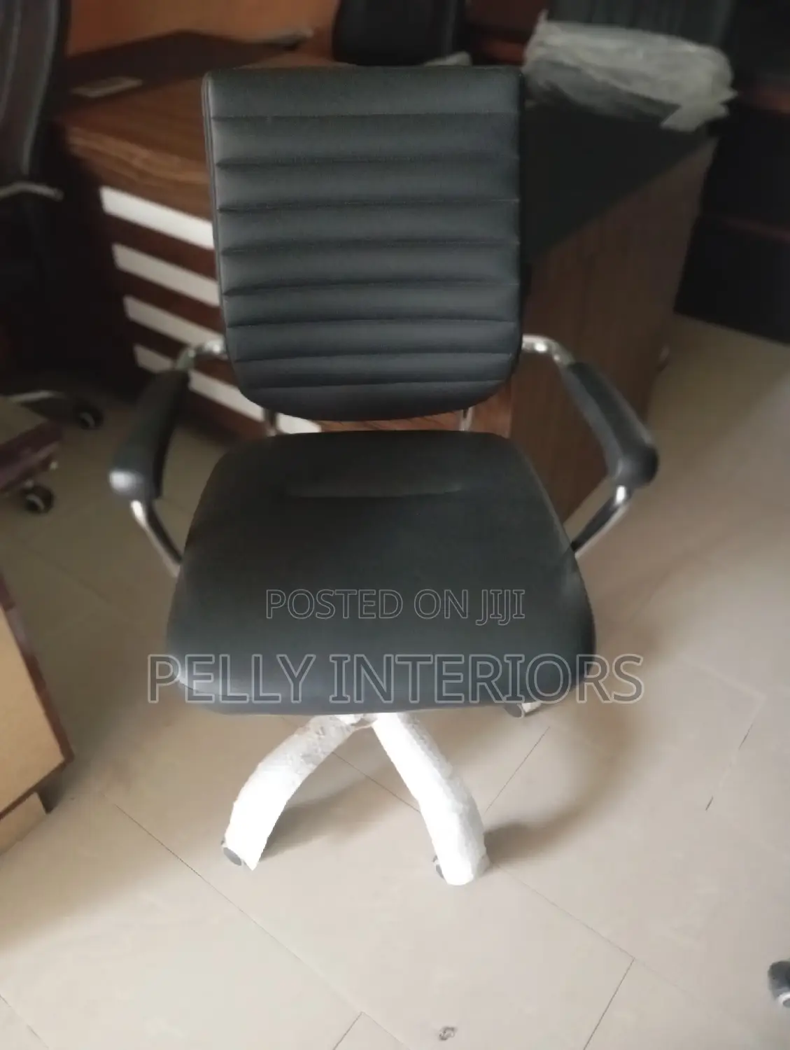 Low Back Office Chair -Leather
