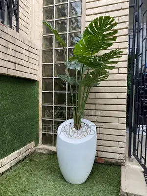 Artificial Plant With Fiber Pot