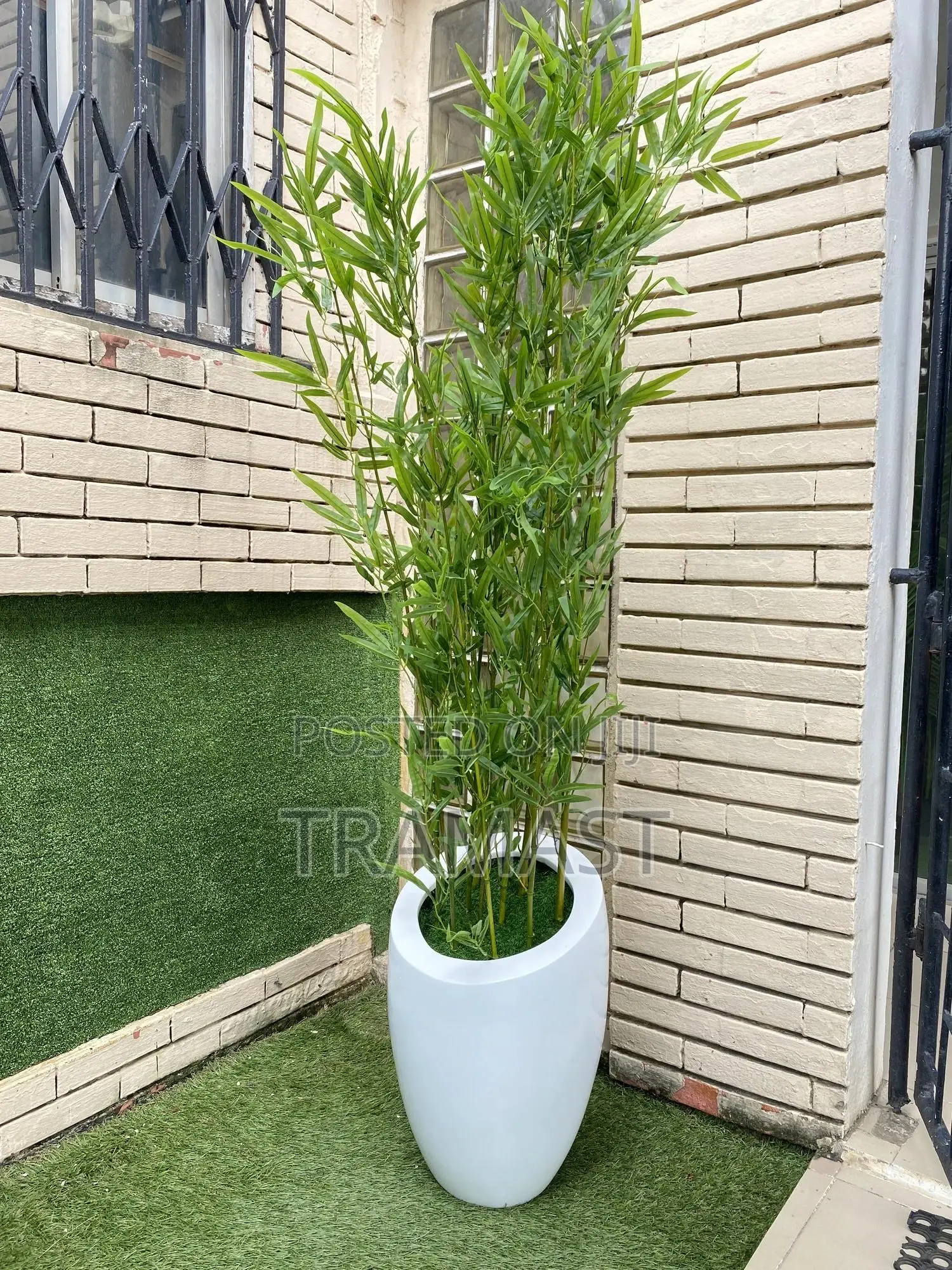 Artificial Plant With Fiber Pot