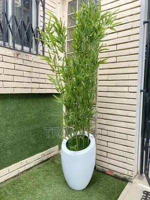 Artificial Plant With Fiber Pot