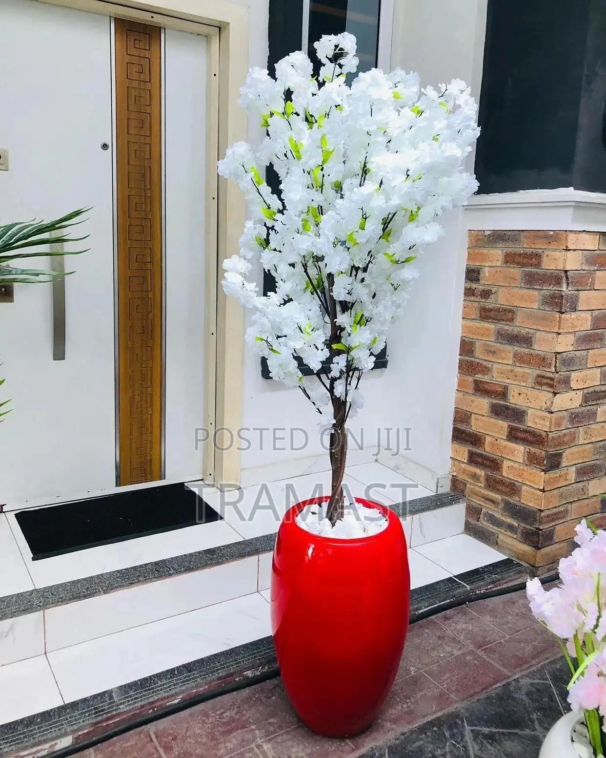 Artificial Plant With Fiber Pot
