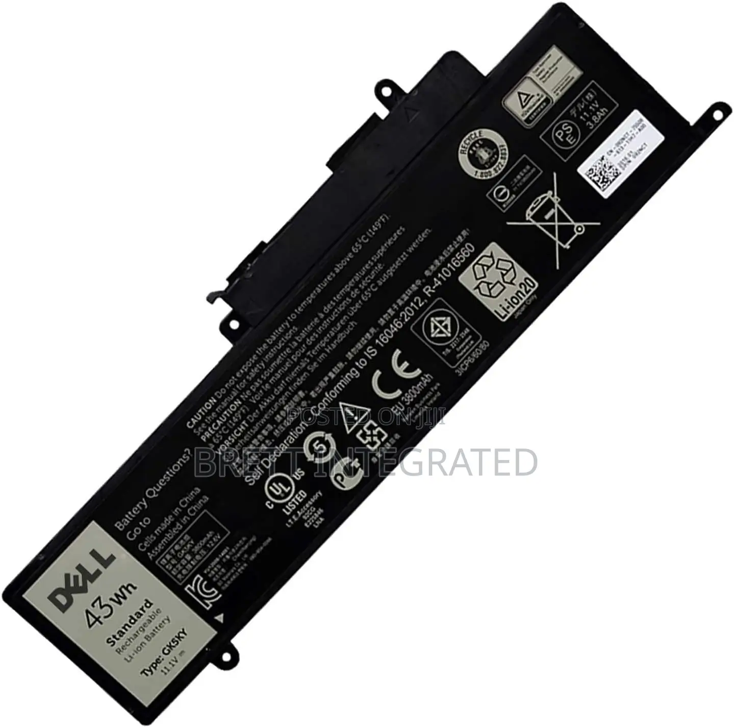 DELL GK5KY Laptop Battery for Dell 11