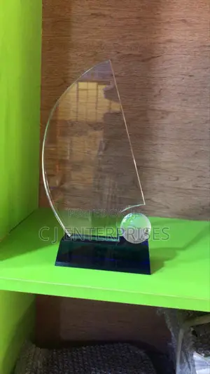 Glass Award Plaque J908