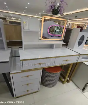 Dressing Mirror and Chair Set